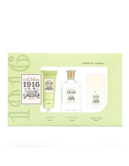 1916 Limón & Tonka Estuche de regalo (EdC 100ml + EdC 30ml + Gel Baño 75ml)