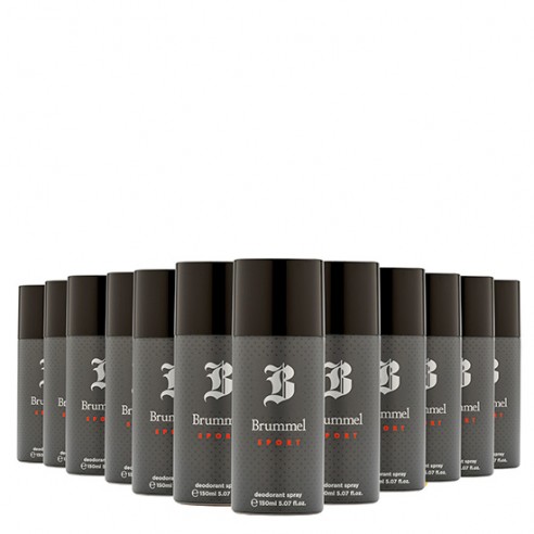 Pack Brummel Sport Desodorante Spray para Hombre 150ml 12 uds