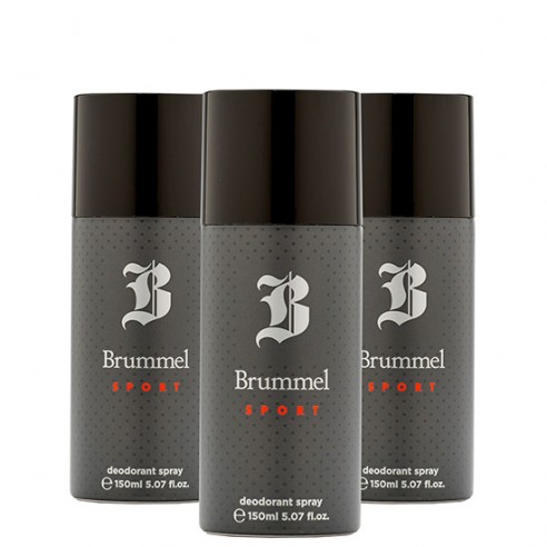 Pack Brummel Sport Desodorante Spray para Hombre 150ml 3 uds