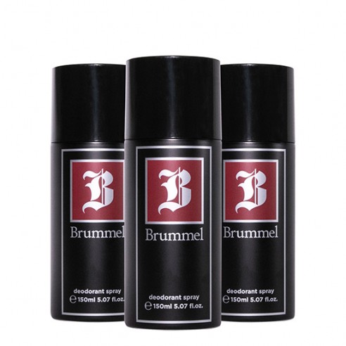 Brummel Pack Desodorante Spray para homens 150ml 3 unidades