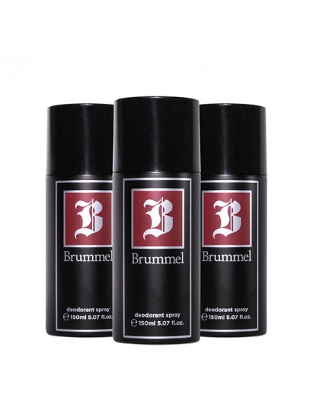 Brummel Pack Desodorante Spray para homens 150ml 3 unidades