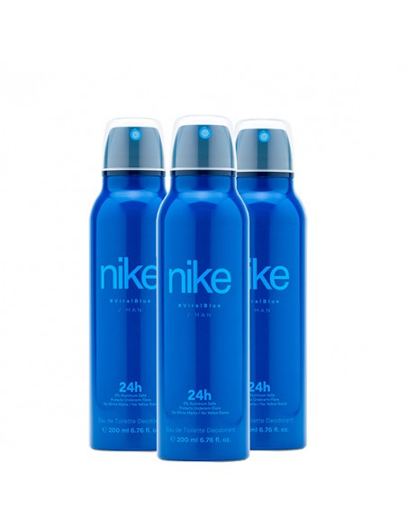 Pack Nike Viral Blue Man Desodorante Spray 200ml 3 uds