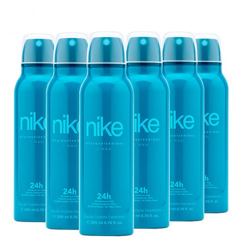Pack Nike Turquoise Vibes Man Desodorante Spray 200ml 6 uds
