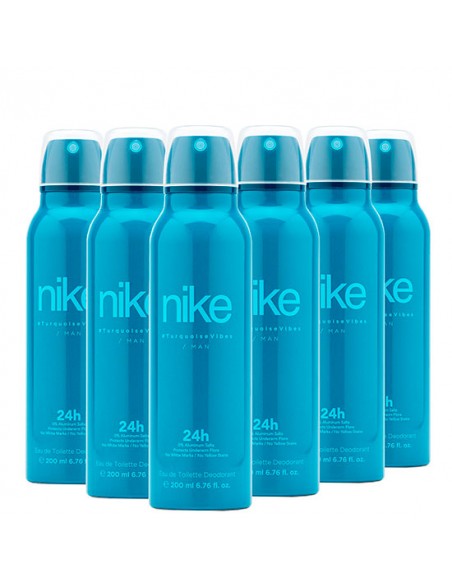 Pack Nike Turquoise Vibes Man Desodorante Spray 200ml 6 uds
