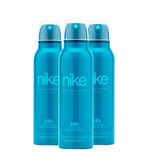 Pack Nike Turquoise Vibes Man Desodorante Spray 200ml 3 uds