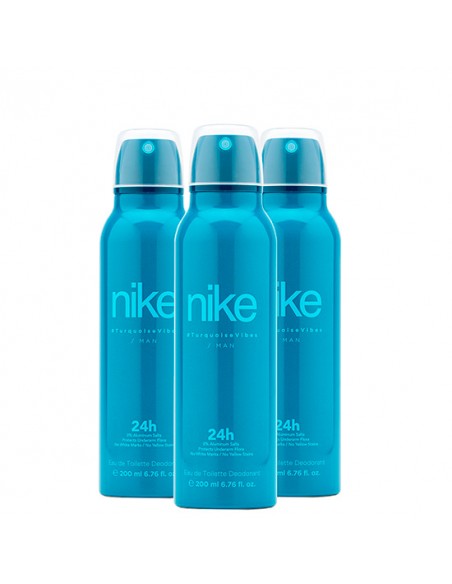 Pack Nike Turquoise Vibes Man Desodorante Spray 200ml 3 uds