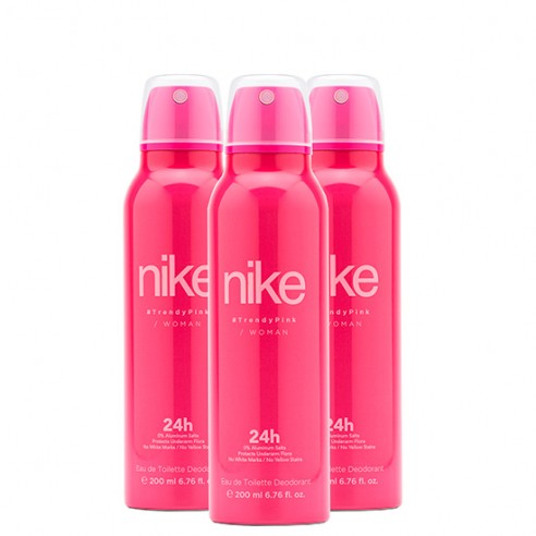 Pack Nike Trendy Pink Woman Desodorante Spray 200ml 3 uds