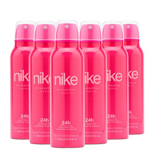 Pack Nike Trendy Pink Woman Desodorante Spray 200ml 6 uds