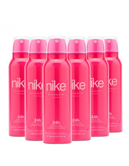 Pack Nike Trendy Pink Woman Desodorante Spray 200ml 6 uds