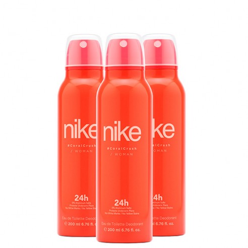 Pack Nike Coral Crush Woman Desodorante Spray 200ml 3 uds