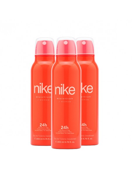 Pack Nike Coral Crush Woman Desodorante Spray 200ml 3 uds