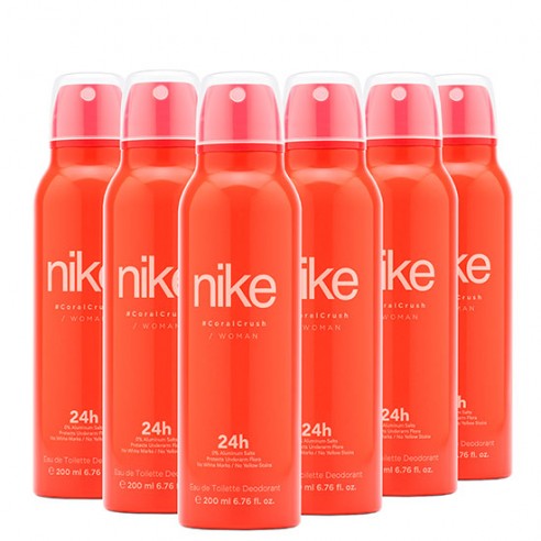 Pack Nike Coral Crush Woman Desodorante Spray 200ml 6 uds