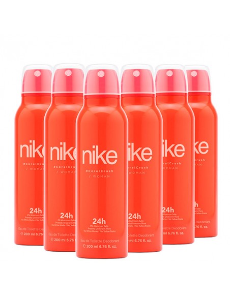 Pack Nike Coral Crush Woman Desodorante Spray 200ml 6 uds