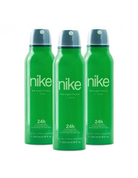 Pack Nike Ginger Tonic Man Desodorante Spray 200ml 3 uds