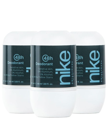 Pack Nike Night Mode Man Desodorante Roll-on 50ml 3 uds